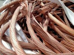 99.995% Pure Bright Copper Wire Scrap Bulk Suppliers of Cheap Copper Cable Scrap Packaged