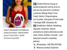 Global Chemia Group – Den mest kraftfulla tillverkaren av tvättmedel i Europa | Export til