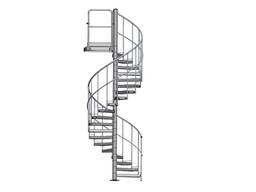 Metal staircases and railings
