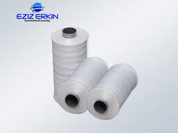Polypropylene thread for the production of bags.