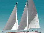 Sailing-motor shooner 45 ft with aluminum hull. - photo 1