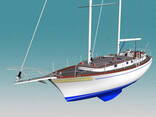 Sailing-motor shooner 45 ft with aluminum hull. - photo 3