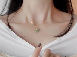 Timeless Fortune Jade Hänge Halsband – 20% Off Fri Frakt i Sverige!